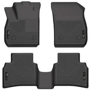 Buick Envision Floor Liners - Front & 2nd Seat - Husky Liners - WeatherBeater - Black - `21-`22 Buick Envision Floor Liners - Front & 2nd Seat - Husky Liners - WeatherBeater - Black - `21-`22